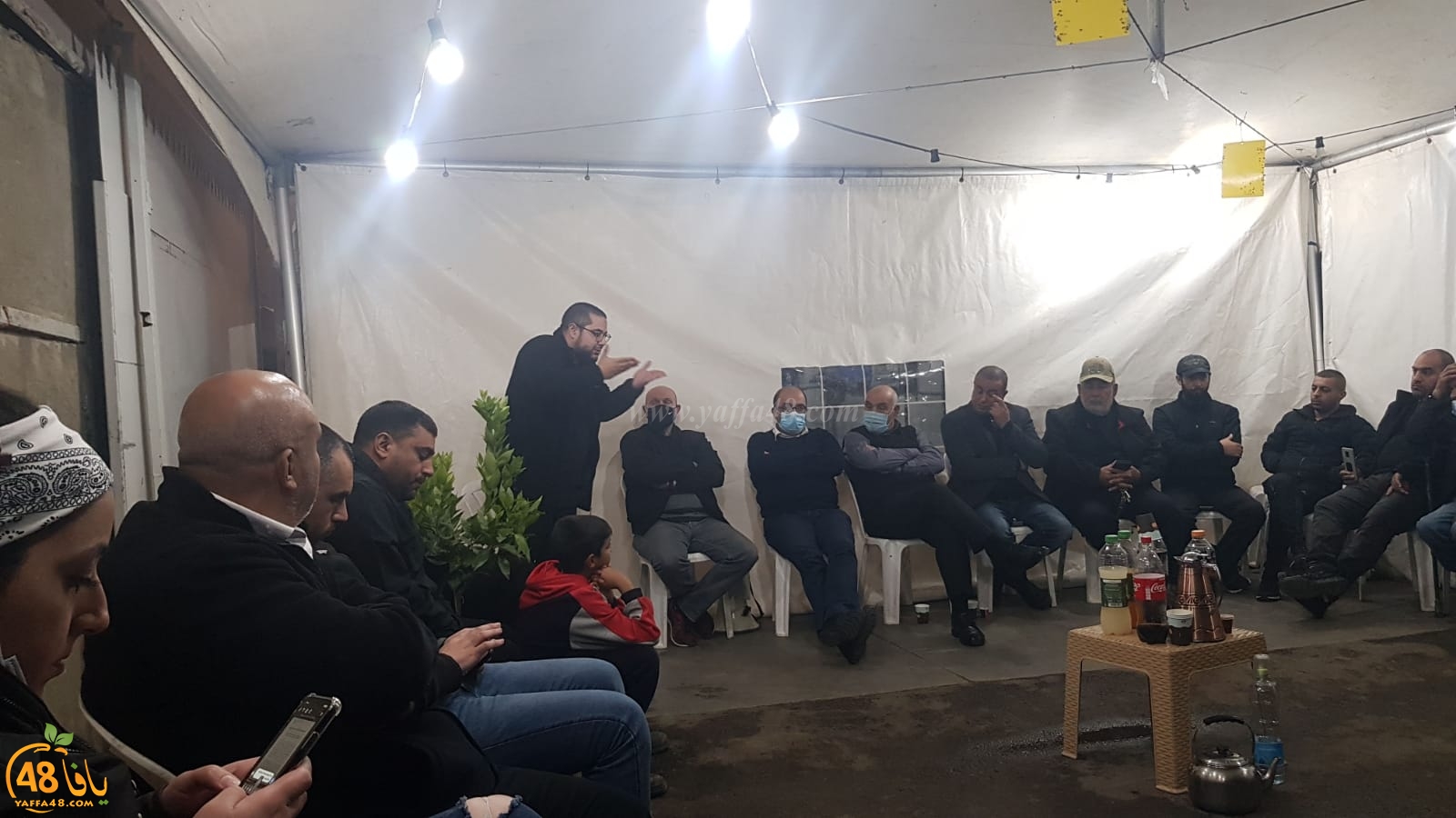  اللد: اجتماع موسّع في خيمة الاعتصام بحي شنير لبحث وقف هدم 40 بيتاً عربياً 